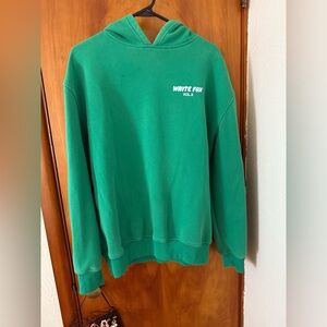 Green Women’s White Fox Hoodie